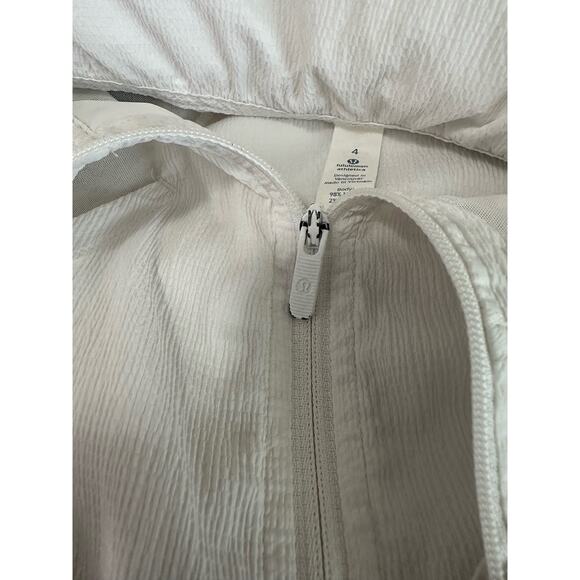 Lululemon white long sleeves lightweight jacket size 4 - Picture 4 of 12